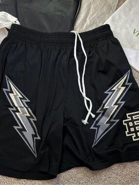 Size Large | Eric Emanuel Bolt Black EE-Shorts
